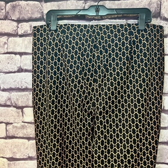 Chico's Black & Brown Pull On Dress Pants Size L/14 - Picture 6 of 8